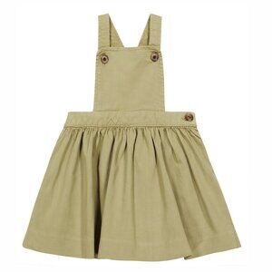 Bonpoint Khaki Overalls Dress